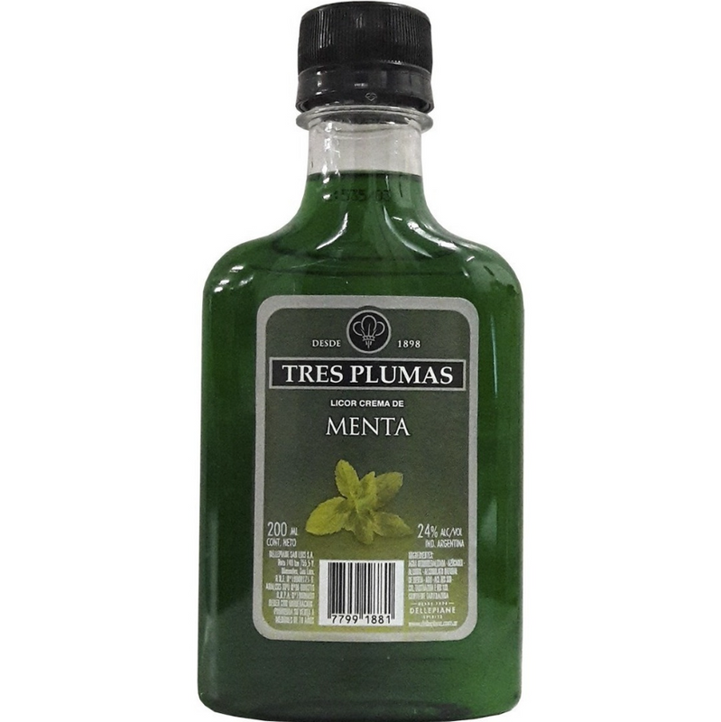 TRES PLUMAS PETACA MENTA 200ML