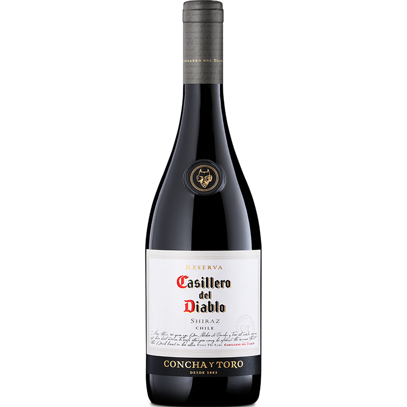 VINO CHIRAZ CASILLERO DEL DIABLO BOTELLA CONO 750ML