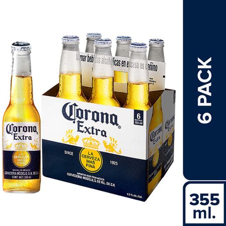 KIT CERVEZA CORONA 355ML X6 SIXPACK