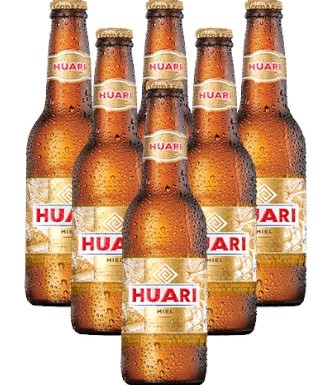 KIT CERVEZA HUARI MIEL PACK X6 SIXPACK