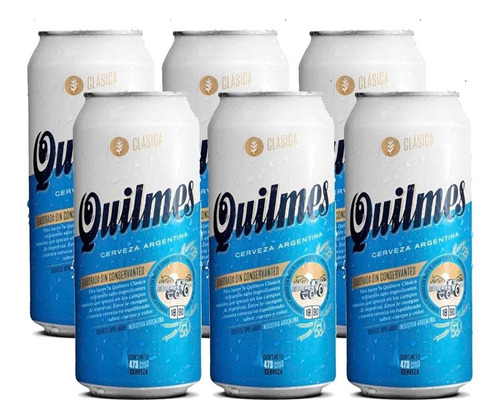 KIT PACK QUILMES 473 ML X6