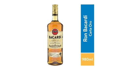 RON BACARDI CARTA DE ORO 980ML