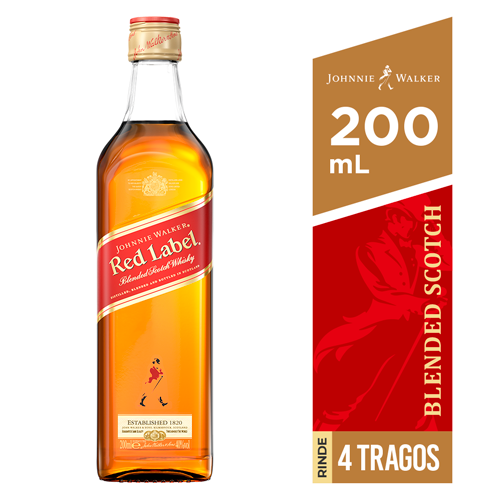 WHISKY JOHNNIE WALKER RED 200ML