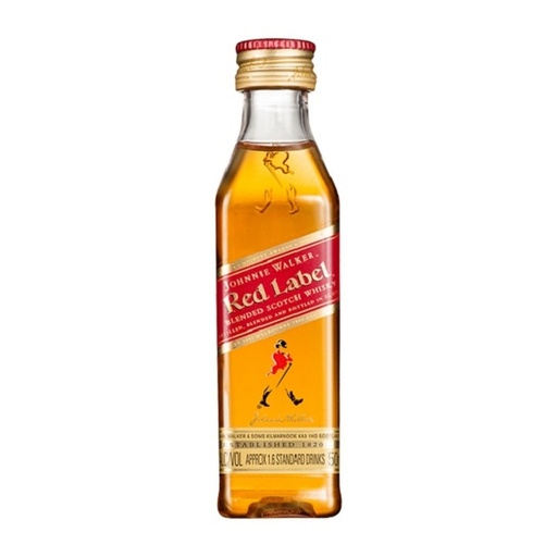 WHISKY JOHNNIE WALKER ROJO MINI 5CL